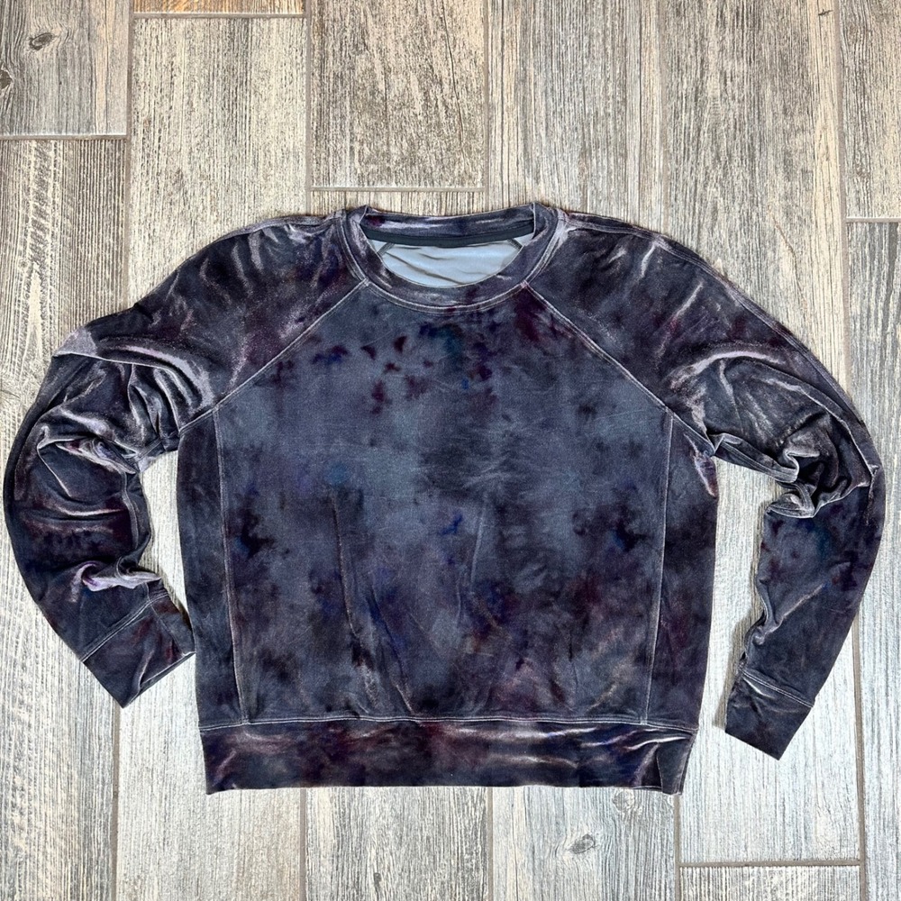 Lululemon Velour Relaxed Fit Tie Dye Pullover‎ Lightweight Sweatshirt